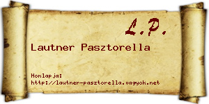 Lautner Pasztorella névjegykártya